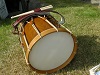 Brown wood drum